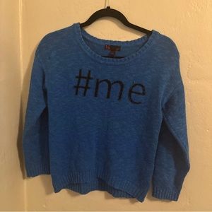 T/O # me blue sweater girls 12-14